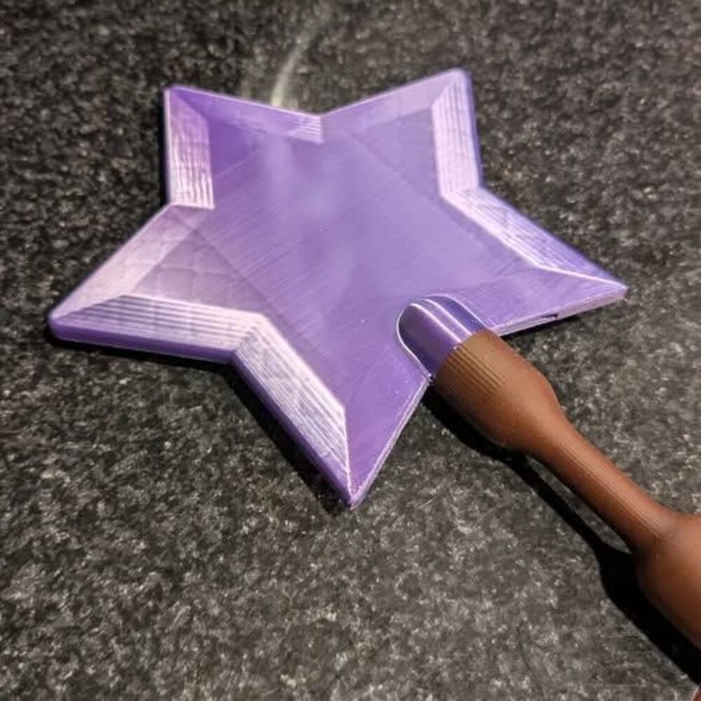 Purple tap-to-pay magic wand - pay like a princess! 🌟